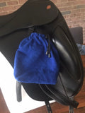 Horse Saddle Stirrup Covers - Blue Fleece